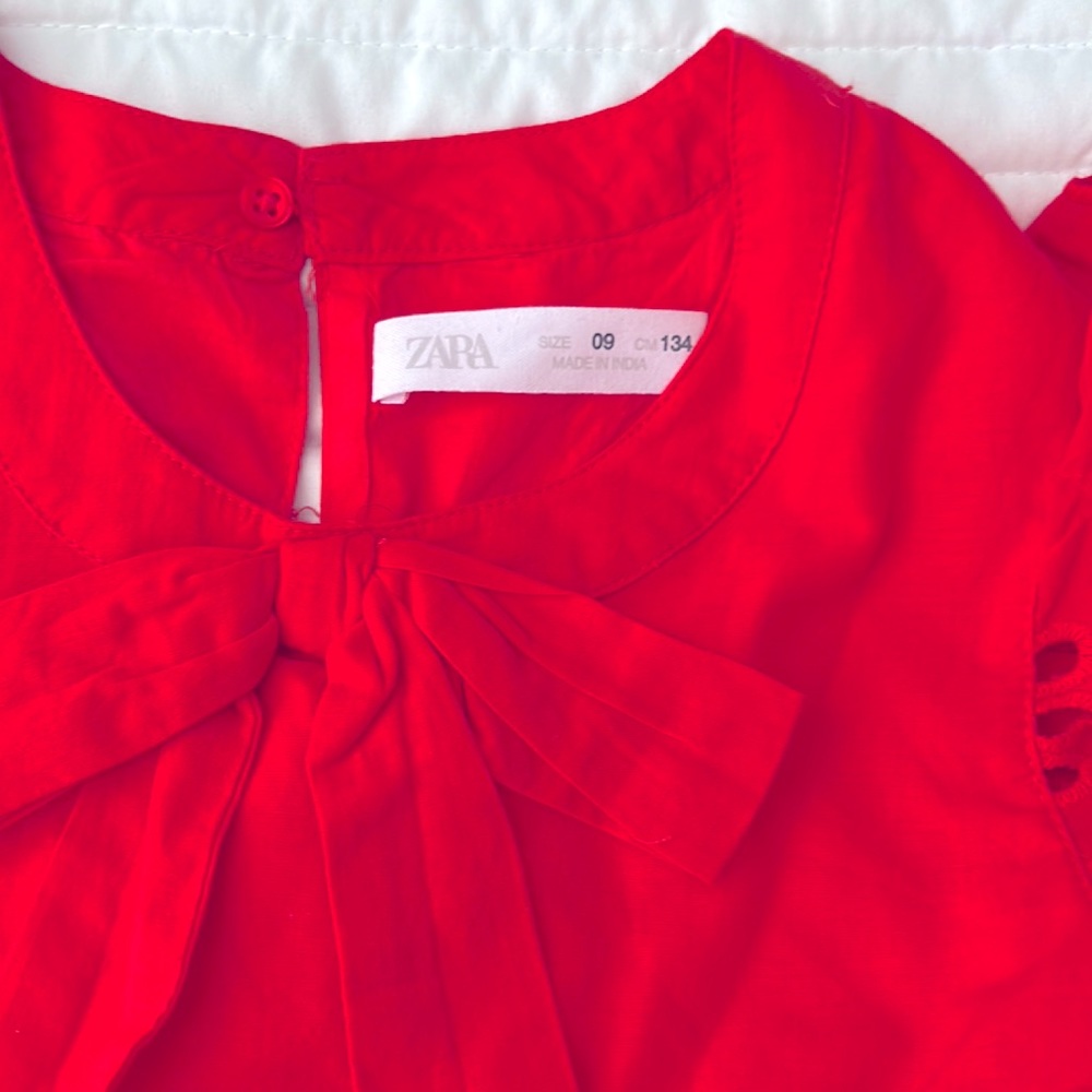 ZARA Eyelet Ruffle Dress - Picture 3 of 4